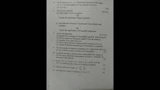 B.Sc lll 2081 #maths #physics and #classical #mechanics #subject #question #paper #exam #tu 