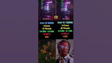 Core i9 9900K vs Core i5 13600K - Performance Gap Too Big? 😳🔥#pcgaming #benchmark #intel