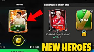FC Mobile New Exchanges and New Heroes OUT !! FC Mobile F2P Packs opening