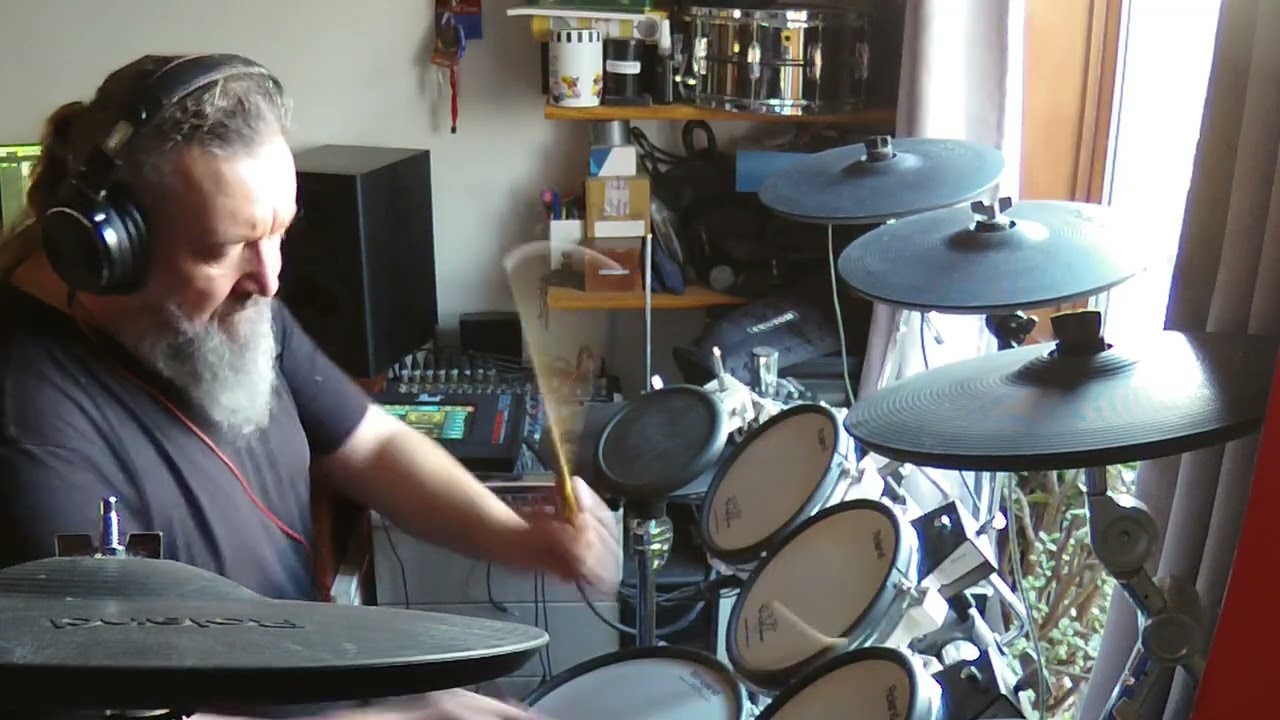 Trialling drum parts for new 2nd album demo track