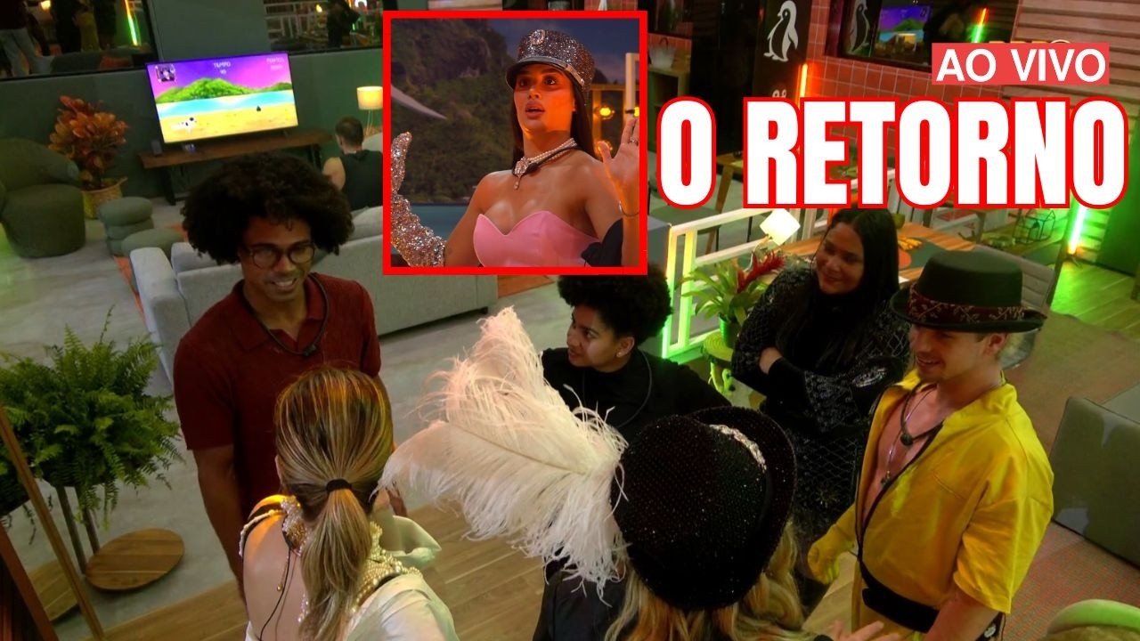 🚨 BBB 26 -  BRENO e JULIANO RETORNAM NA FESTA DA LÍDER SAMIRA E SURPREENDEM BROTHERS AO VIVO