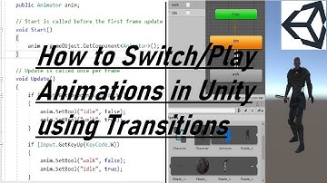 How to Animate Characters in Unity 3D | Animation Transitions With Booleans | C# Scripting Walk idle