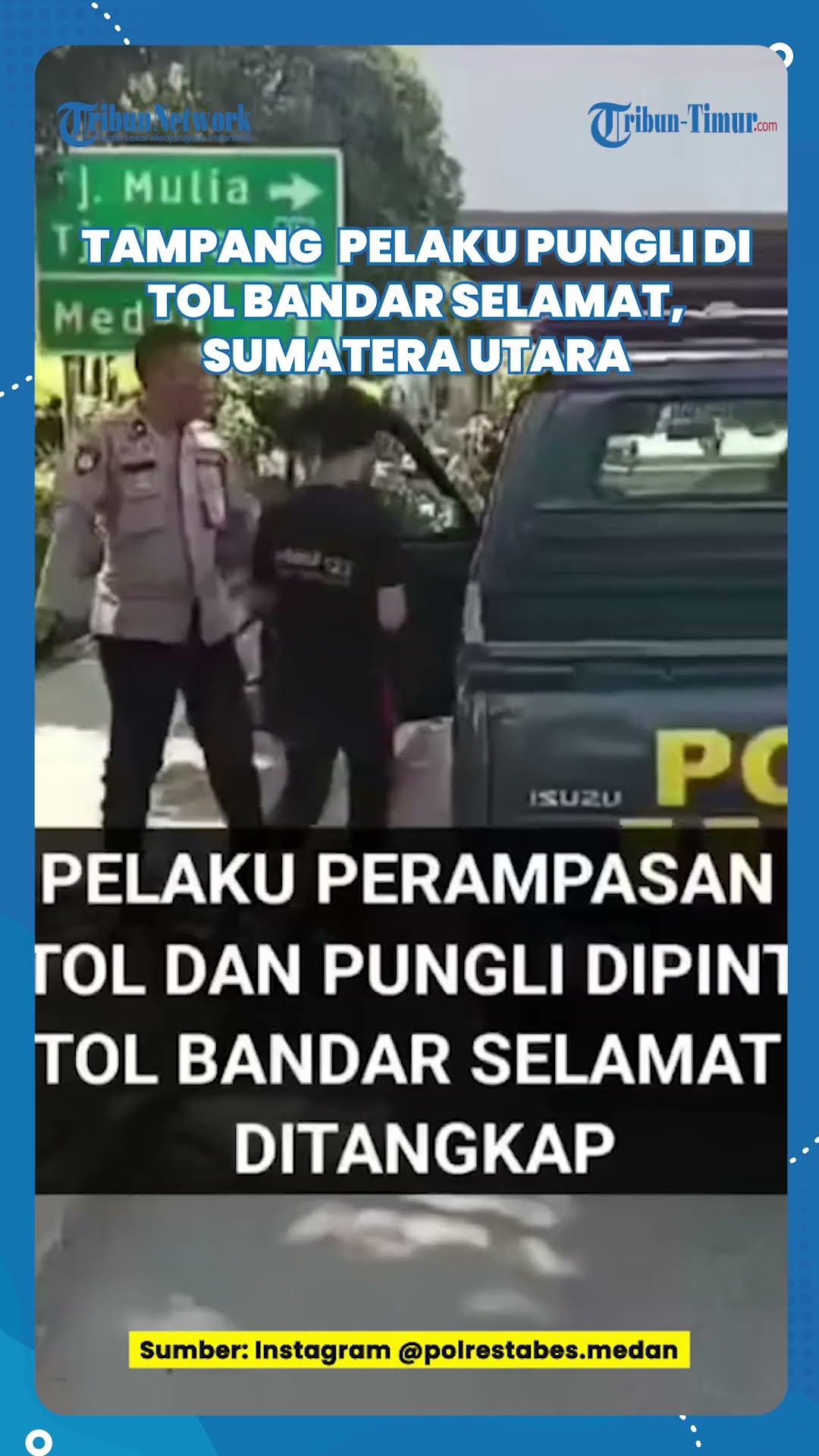 SHORT | Tampang Wajah Pelaku yang Kerap Pungli di Tol saat Diamankan Polisi