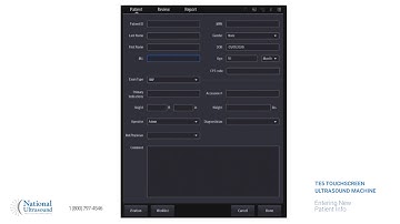 Mindray TE5 Ultrasound Machine Enter New Patient Info Video Training Demonstration