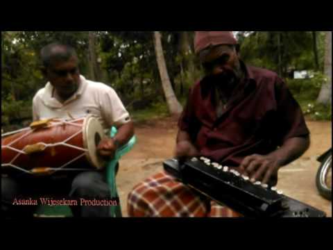 Old Man Play Japan Mandolin in Sri Lanka