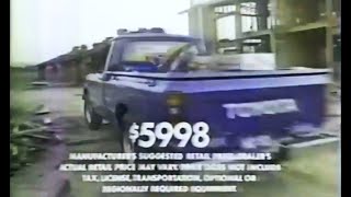 1982 Toyota pickup truck commercial - your money's worth