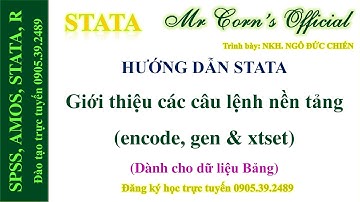 12.02.2023 Hướng dẫn STATA | Giới thiệu các câu lệnh nền tảng (encode, gen & xtset)