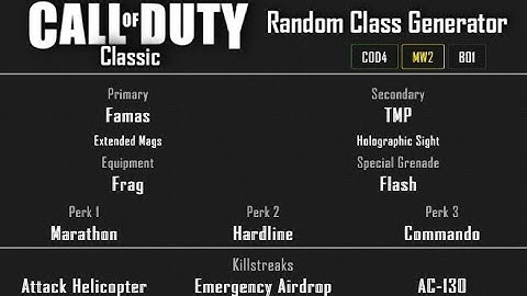 MW2 - Wasteland Ground War Team Deathmatch (20-3) Random Class Generator #31 [2020]