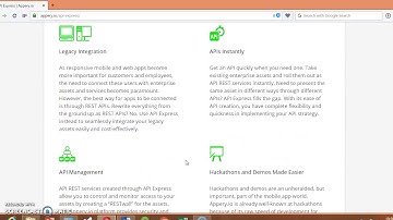 Appery io API Express
