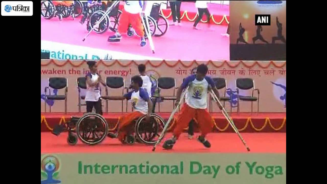 Divyangs Perform Yoga in Unique Way