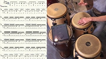 Conga exercise  "fill in time pyramid" 2