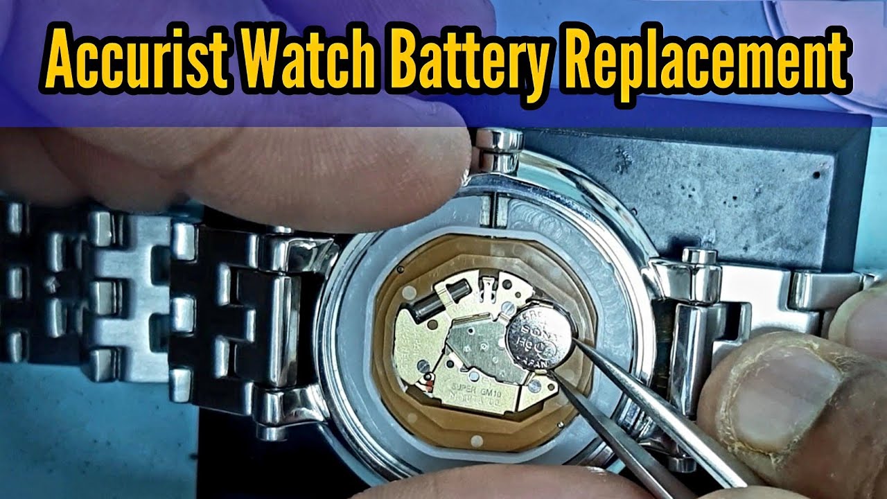 Accurist Watch Battery Replacement Tutorial, Miyota GM10 Movement ...