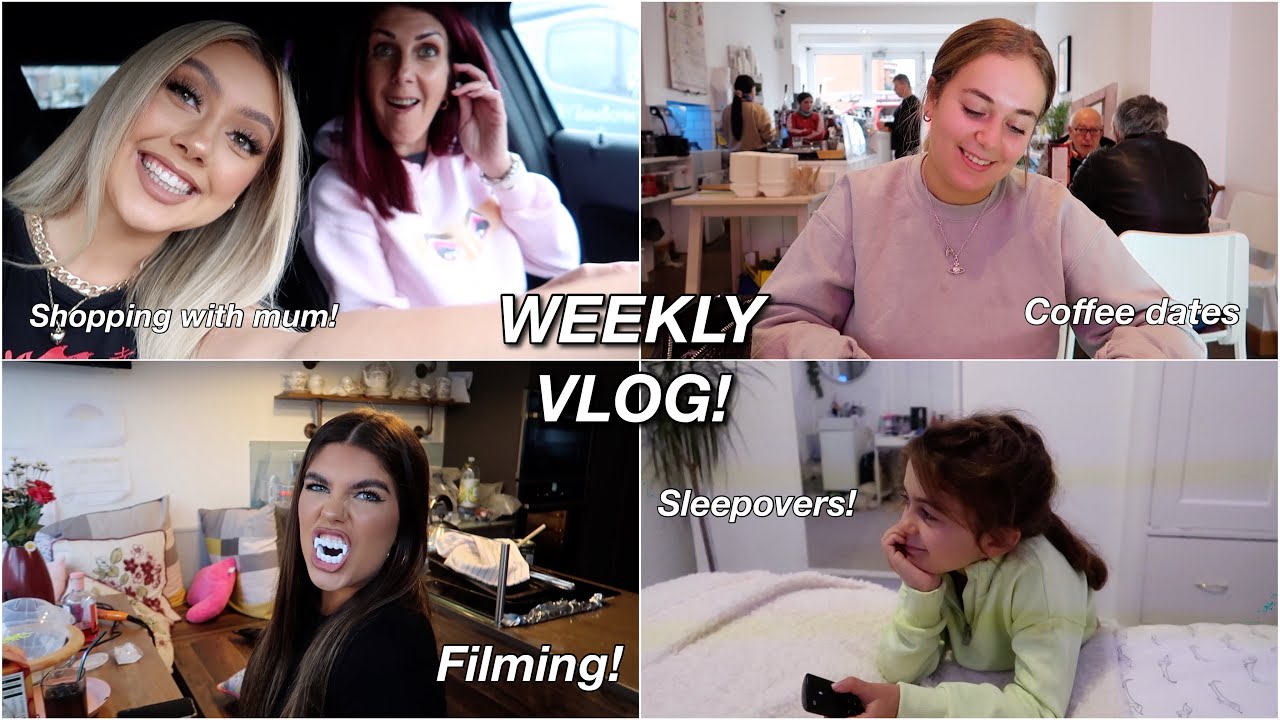 COFFEE DATES, SLEEPOVERS & EATING LOADS OF FOOD || WEEKLY VLOG 2