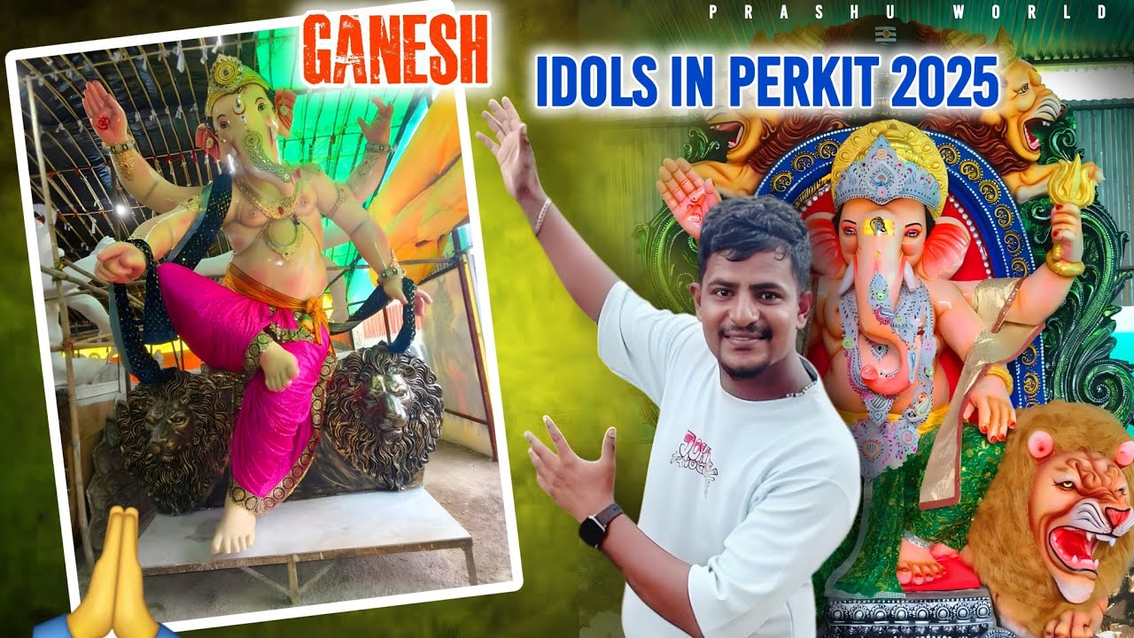 Perkit Ganesh Idols In Perkit 2025 || Daily Vlogs || Prashu World - YouTube