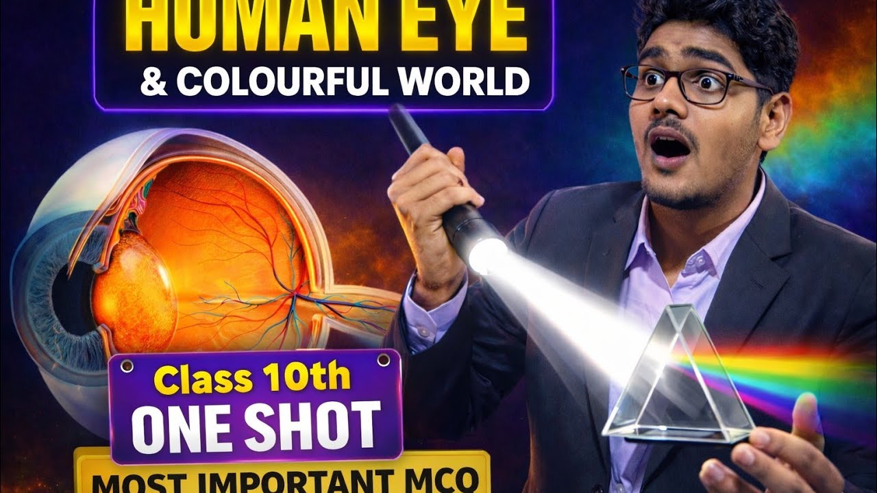  Board Exam Mein Pakka Aane Wale MCQs 🔥 | Human Eye & Colourful World | Class 10 One Shot 95%👍