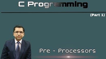 Pre- Processor Directive in C Programming (Part 1) | By Professor Pankaj Gupta | BIIT