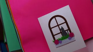 Free Form Friday: Arteza 12" x 14" Felt Fabric Sheets Review! Adorable Felt Die Cut Card!!
