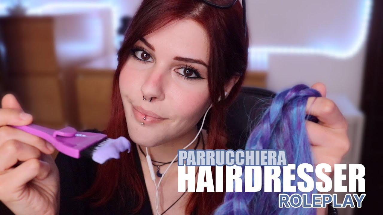 ASMR Roleplay Parrucchiera 💇 | Colore, Shampoo, Taglio, Brushing, Phon, Scalp Massage, Acconciatura