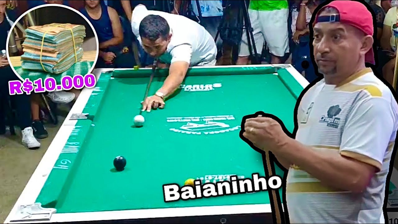 Krona é a nova patrocinadora do jogador de sinuca Baianinho de