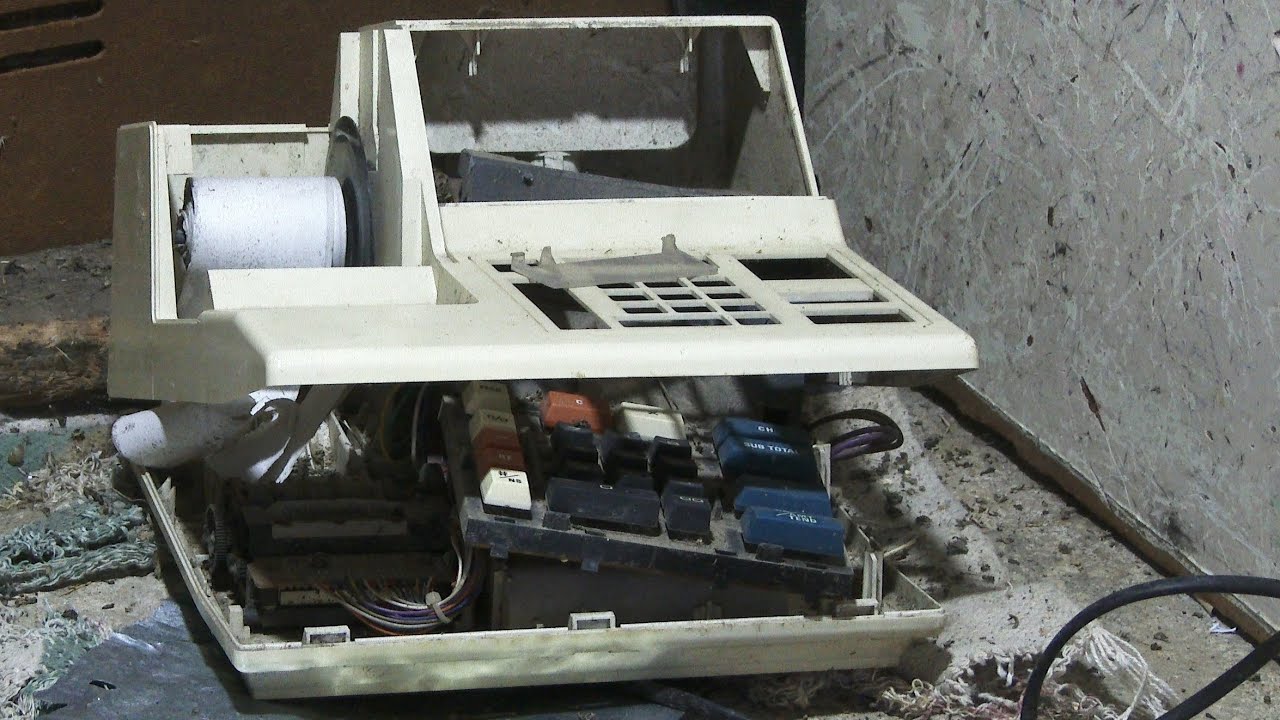 Smash Vintage Casio Cash Register - YouTube