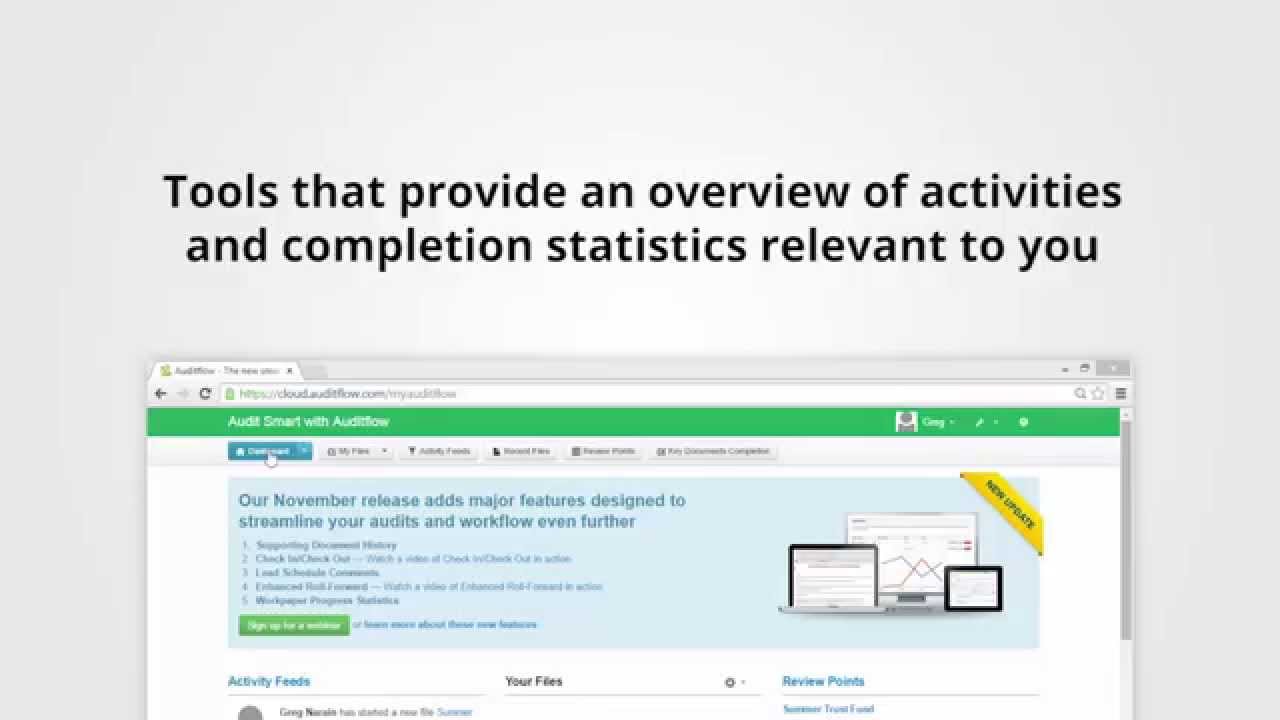Auditflow Getting Started - The Dashboard - YouTube