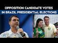 Brazil Elections | Opposition Candidate Flavio Bolsonaro Votes In Brazil Presidential Elections