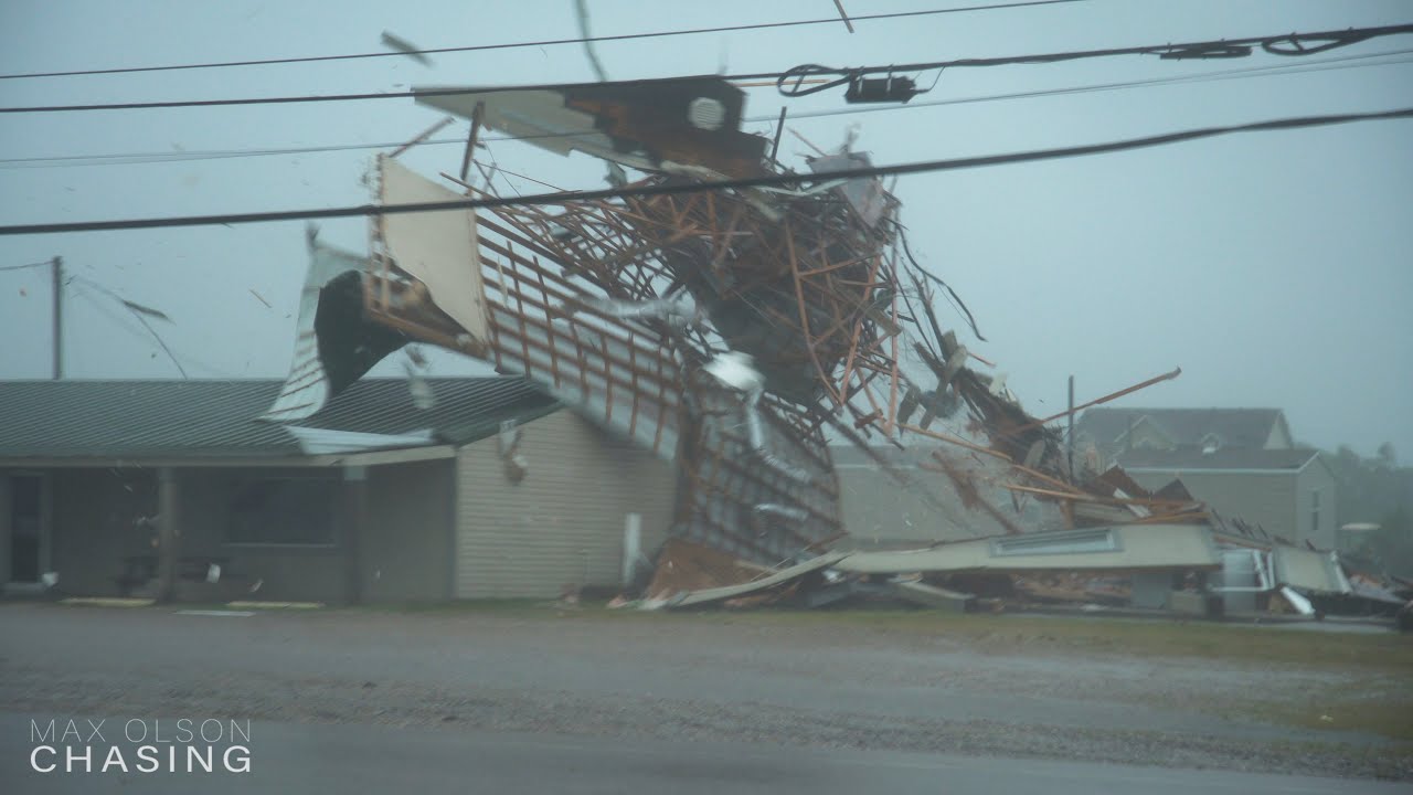 Extreme Hurricane Zeta Throws Building in the Air