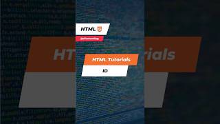HTML id attribute #html #html5 #htmltutorial #frontend #frontenddevelopment #coding