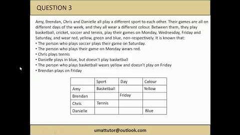 UMAT Section 1, Tutorial 2: Creating tables, diagrams and other structures