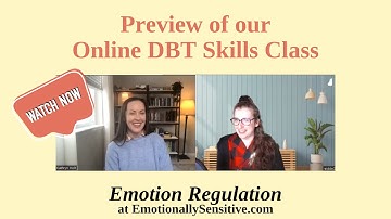 Preview Emotion Regulation (online DBT Class)