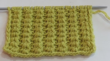 Easy Knitting Design/ Only 2 row repeat pattern