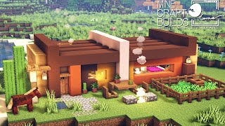 Minecraft Terracotta Modern House Simple Survival House Tutorial