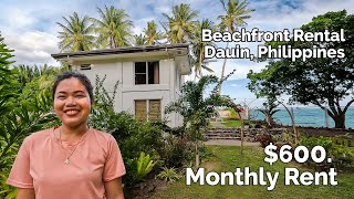 $600 Monthly Rent - Beachfront Rental Tour - Philippines