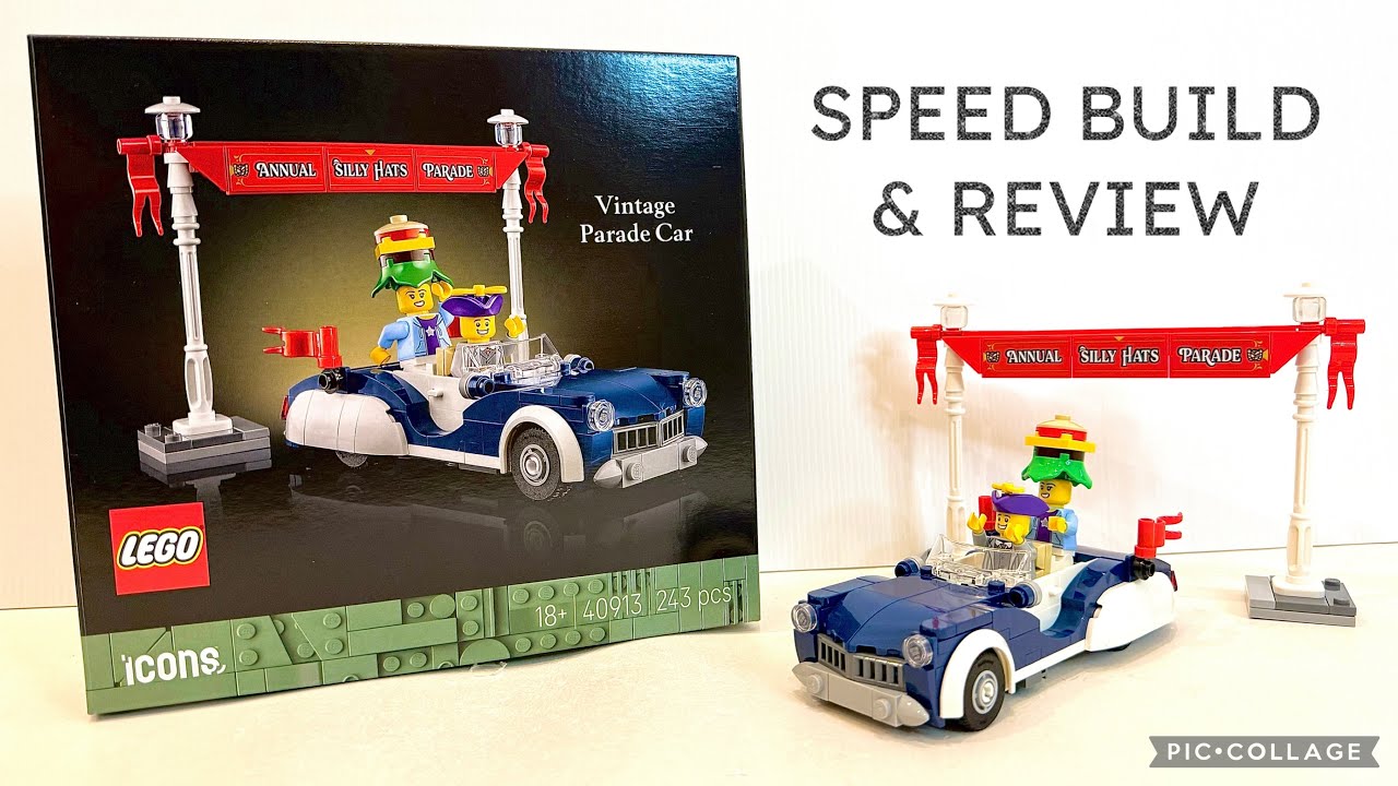 2026 LEGO Icons GWP 40913 Vintage Parade Car SPEED BUILD & REVIEW