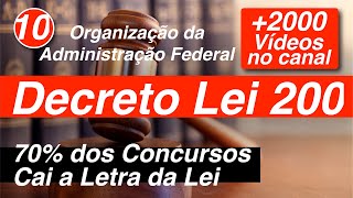 Decreto Lei 200 Art 98 a 114 Organizacao da Administracao Federal