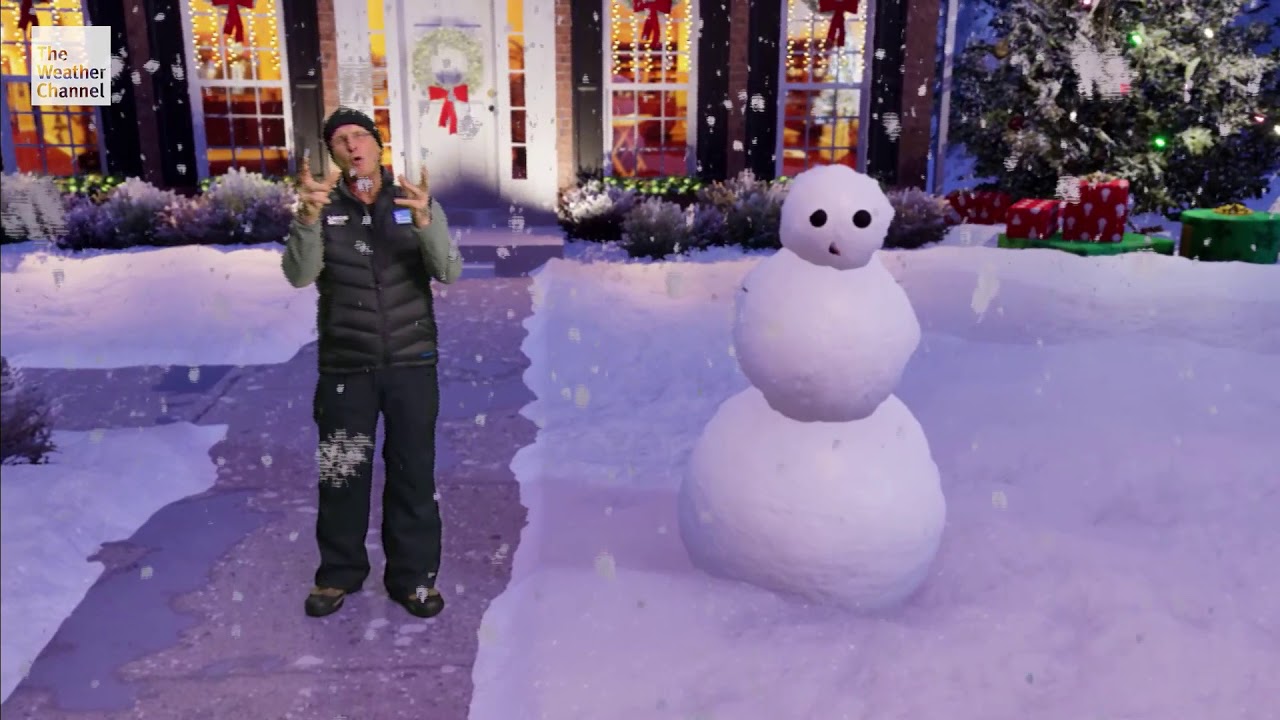 The Weather Channel Immersive Mixed Reality Snowman - YouTube