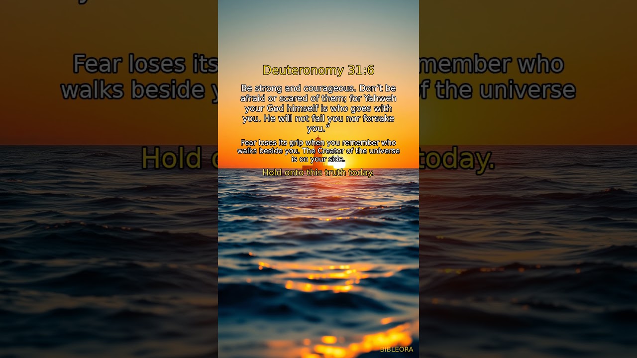 🙏 GOD'S WORD: Covenant | Deuteronomy 31:6 #shorts