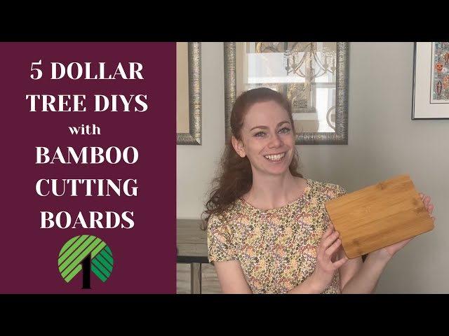5 Dollar Tree DIY Projects  Bamboo Cutting Board 