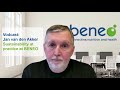 Vodcast jan van den akker on sustainability at practice at beneo