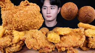 맘스터치 치즈스틱 치킨너겟  치즈볼 치킨 먹방ASMR MUKBANG FRIED CHICKEN &amp; CHEESE BALL &amp; CHEESE STICK チキン eating sounds