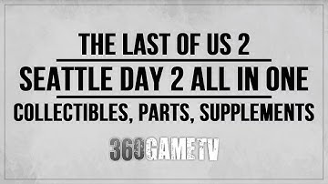 The Last of Us 2 Seattle Day 2 (Ellie) Collectibles, Parts, Supplements etc Guide - All in One Video