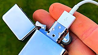 How to make a power bank using zippo lighter at home