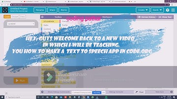 How to make a text to speech app in code.org (simple)