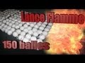 Lance flammes avec 150 balles de pingpong  recback