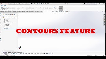 Solidworks beginners tutorial #18 - Contours Feature in Hindi
