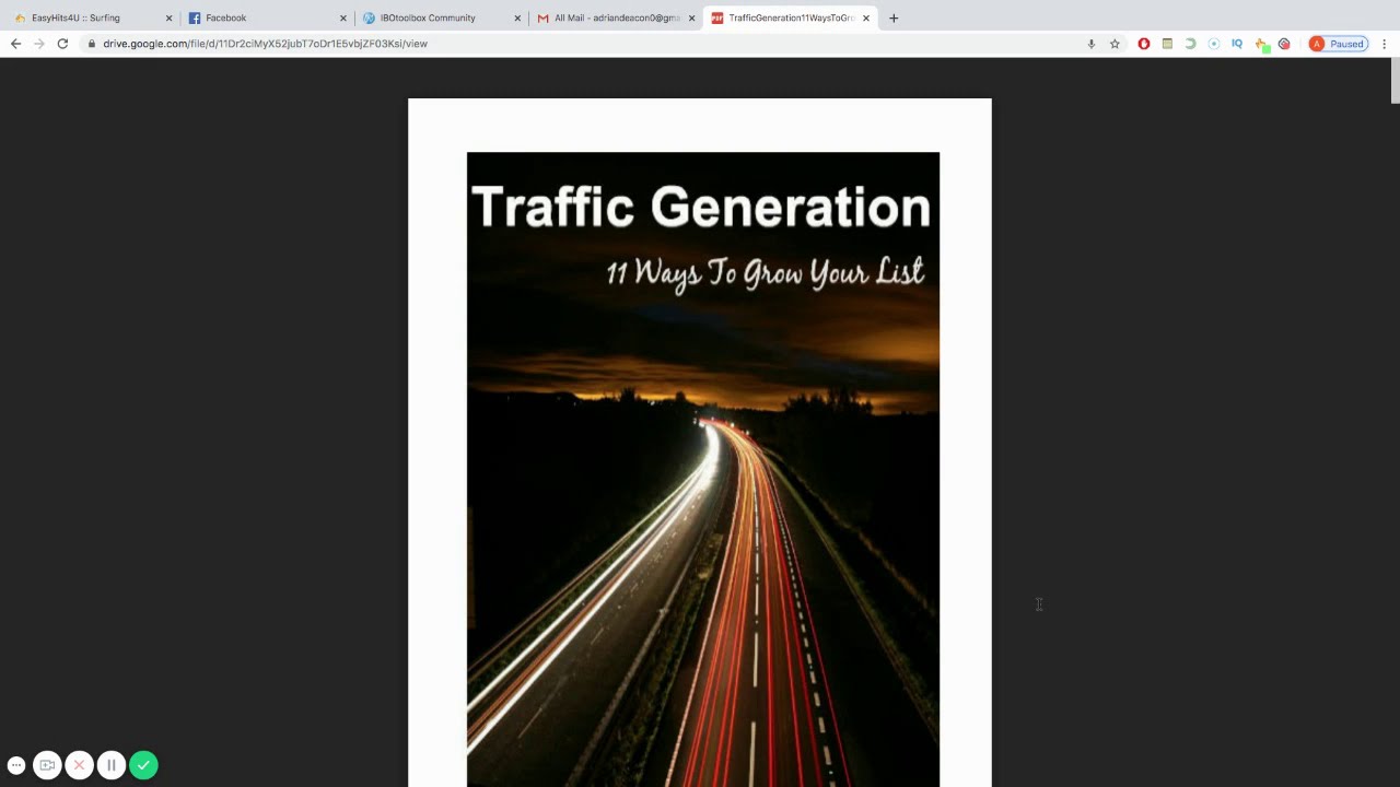 TRAFFIC GENERATION 11 WAYS TO GROW YOUR LIST FREE PDF DOWNLOAD - YouTube