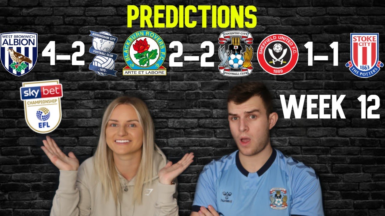 CHAMPIONSHIP PREDICTIONS WEEK 12 - YouTube