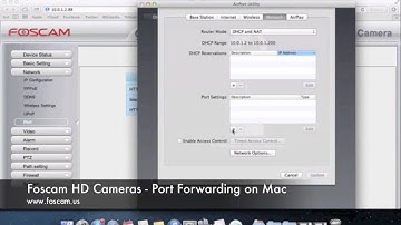 Foscam HD Cameras - Port Forwarding on Mac