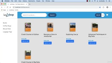 18 7 Angular Project   List Shopping Cart Items   Handle an Empty Cart