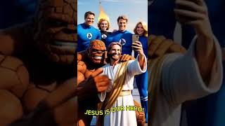 jesus christ taking selfie with the fantastic four #jesuschrist #jesus #yeshua #jesuslovesyou